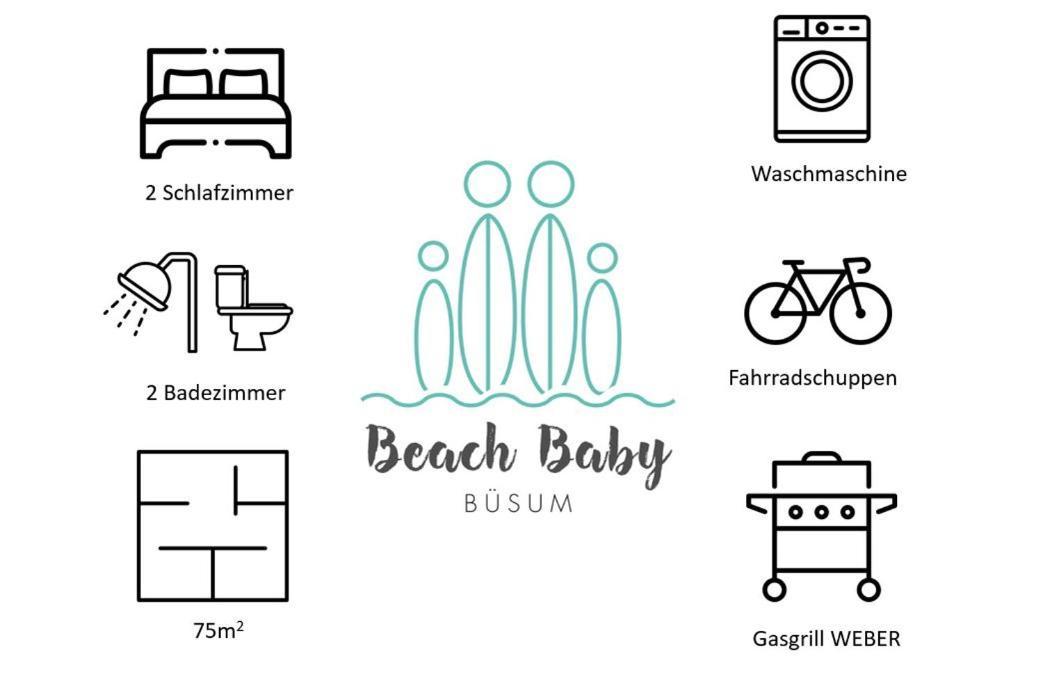 Ferienwohnung Beach Baby 2 Büsum Zewnętrze zdjęcie